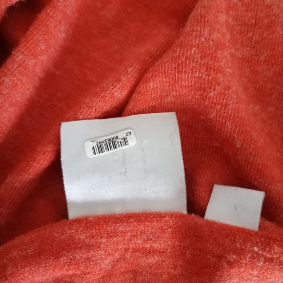 Young Threads Womens Orange Long Sleeve Embroidered Open Front Sweater Size M - Picture 6 of 8